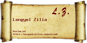 Lengyel Zilia névjegykártya
