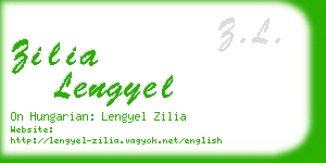 zilia lengyel business card